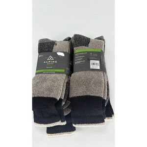Alpine Design Mens 4 Pair Boot Socks Wool Size‎ XL 13-15 Calf Cut Heavy Weight